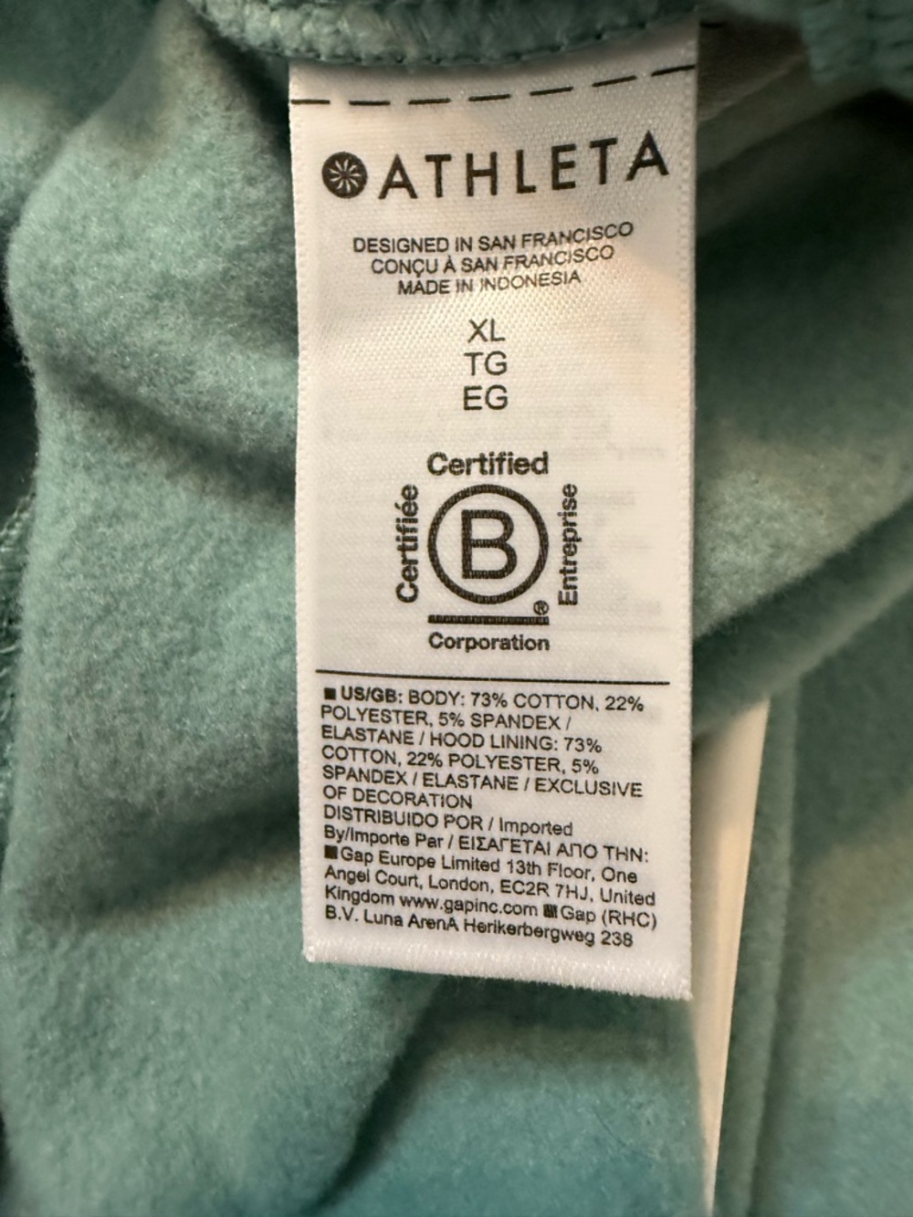 Athleta Forever Fleece Juniper full zip - Picture 5 of 7